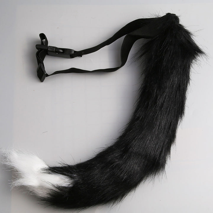 Halloween Fox Face Cushion Cosplay Party Tail Accessory faux Fox Gloves Animal Performance Costume for Masquerade Image 12