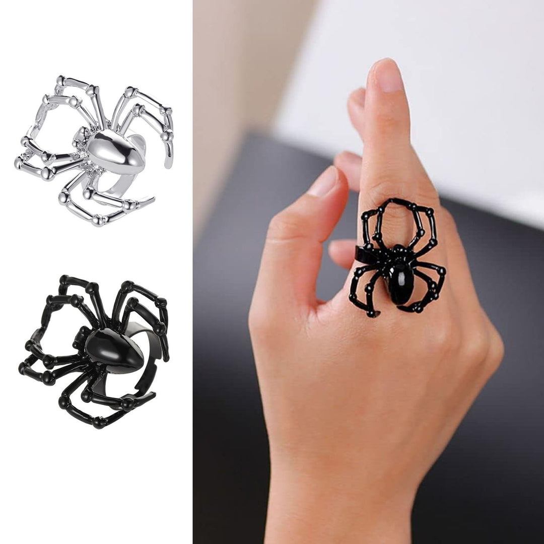 Adjustable Halloween Simulation Ring Exaggerate Your Style with Delicate Minimalism Tricky Personality Ring Image 1