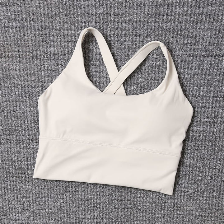 2024 Womens High-Quality Sports Bras Yoga Running Gym Quick Dry Nylon Fitness Image 1