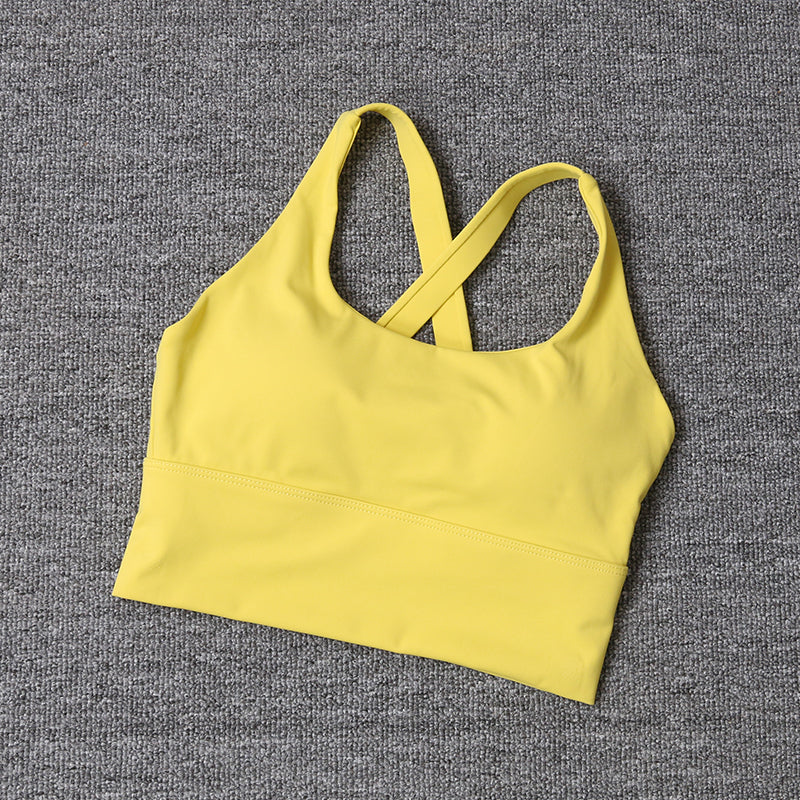 2024 Womens High-Quality Sports Bras Yoga Running Gym Quick Dry Nylon Fitness Image 3