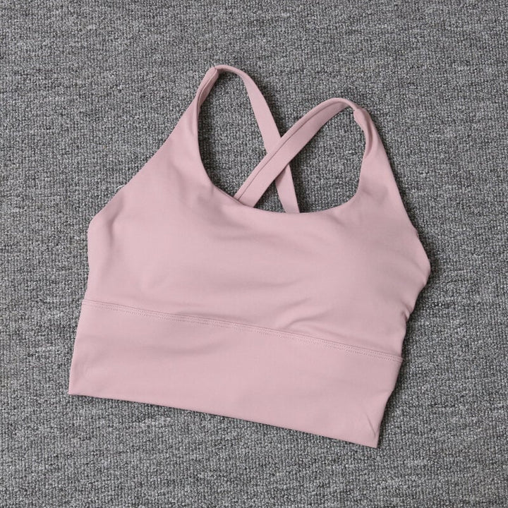 2024 Womens High-Quality Sports Bras Yoga Running Gym Quick Dry Nylon Fitness Image 4