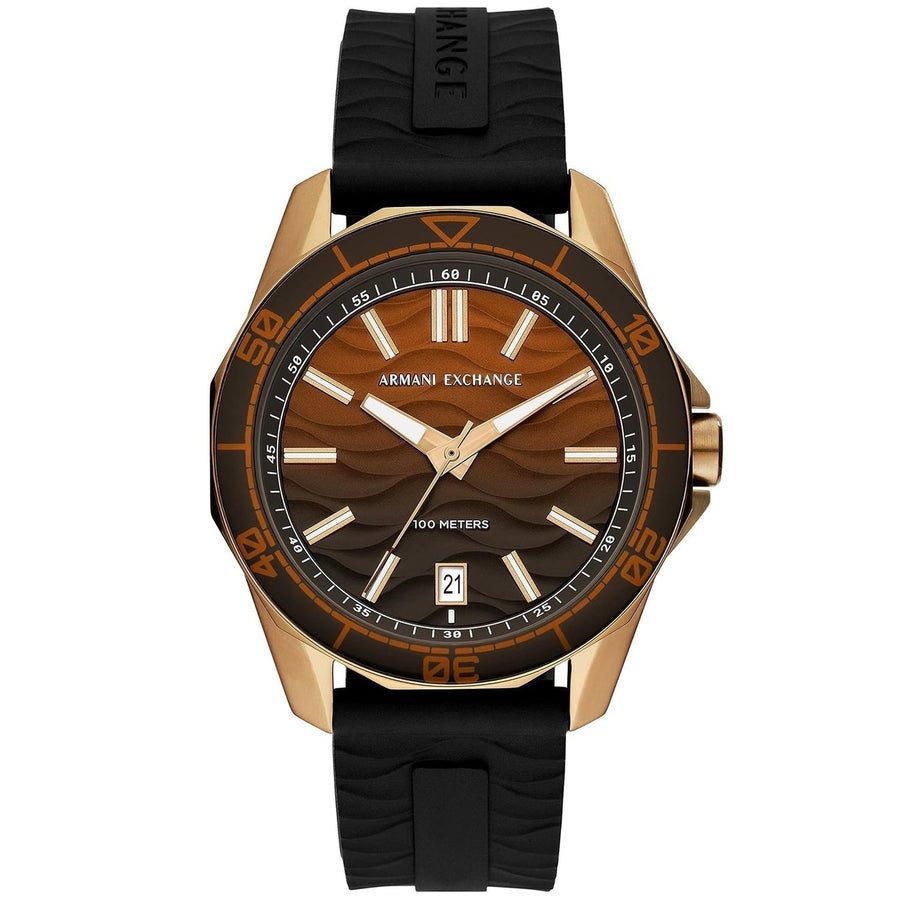 Armani Exchange Mens Classic Brown Dial Watch - AX1954 Image 1