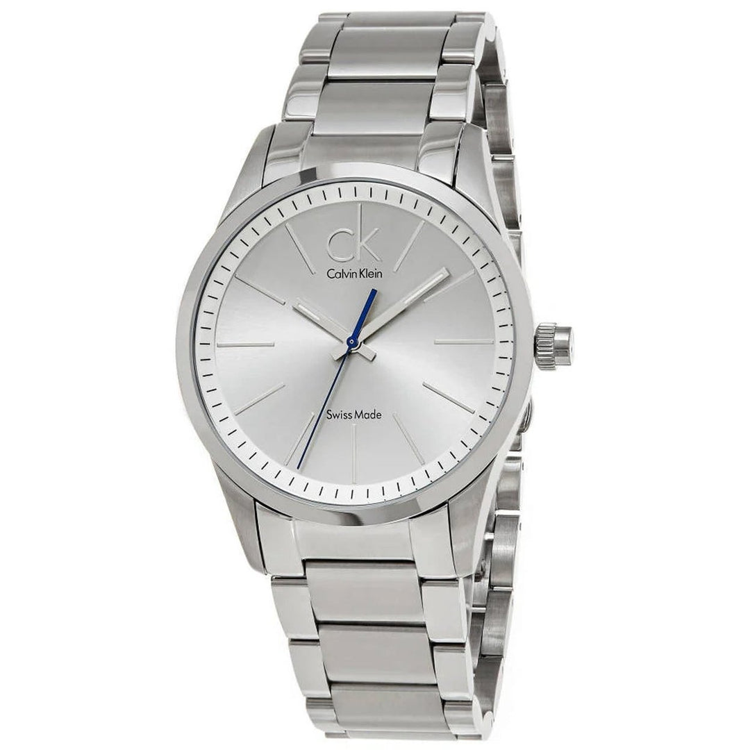 Calvin Klein Mens Bold Silver Dial Watch - K2241120 Image 1