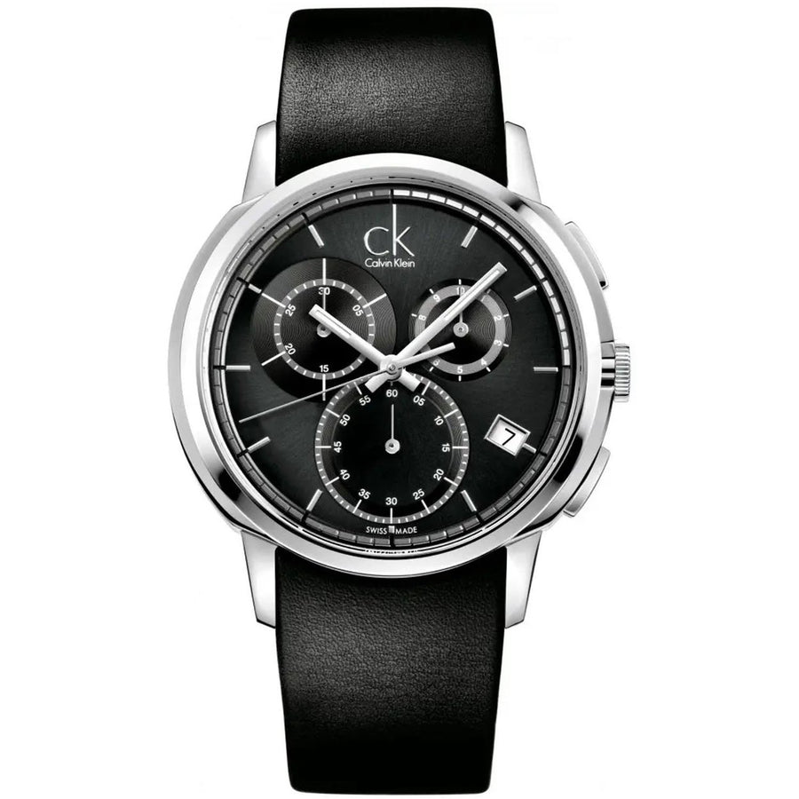 Calvin Klein Mens Drive Black Dial Watch - K1V27102 Image 1