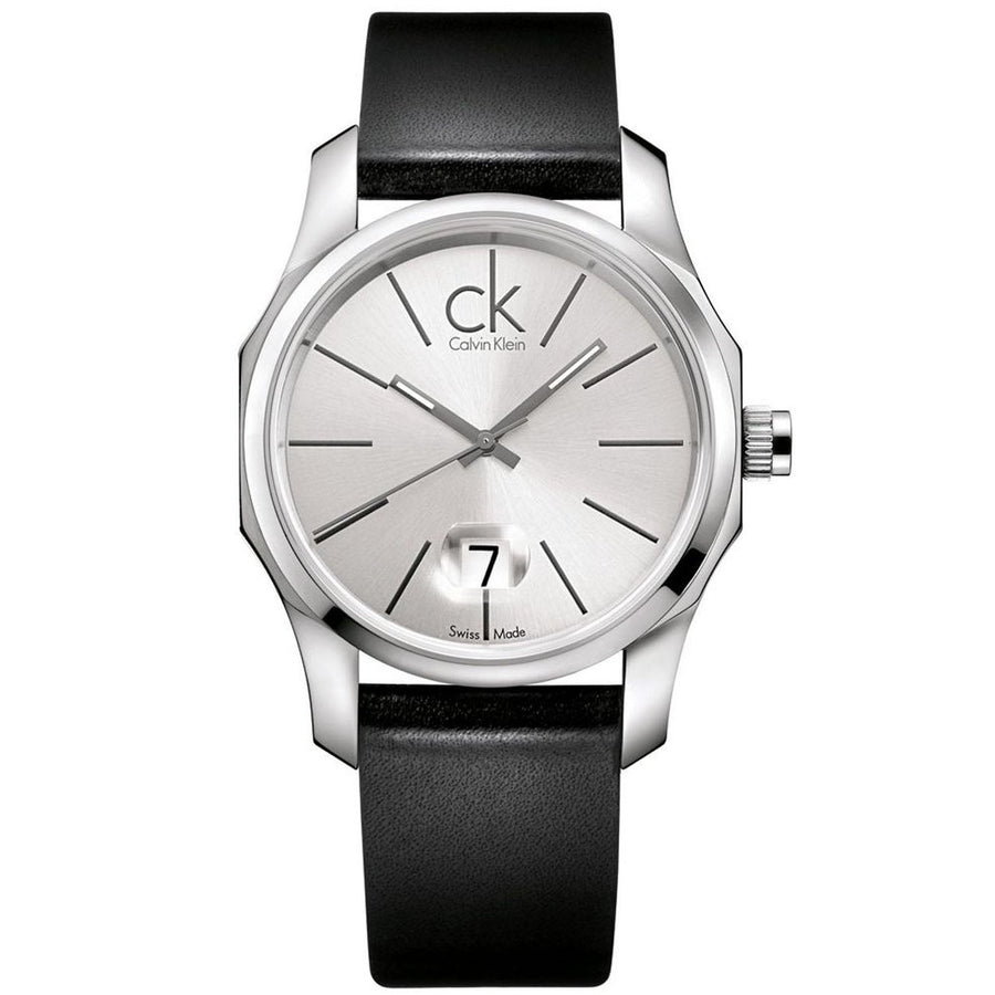 Calvin Klein Mens Biz Silver Dial Watch - K7741141 Image 1