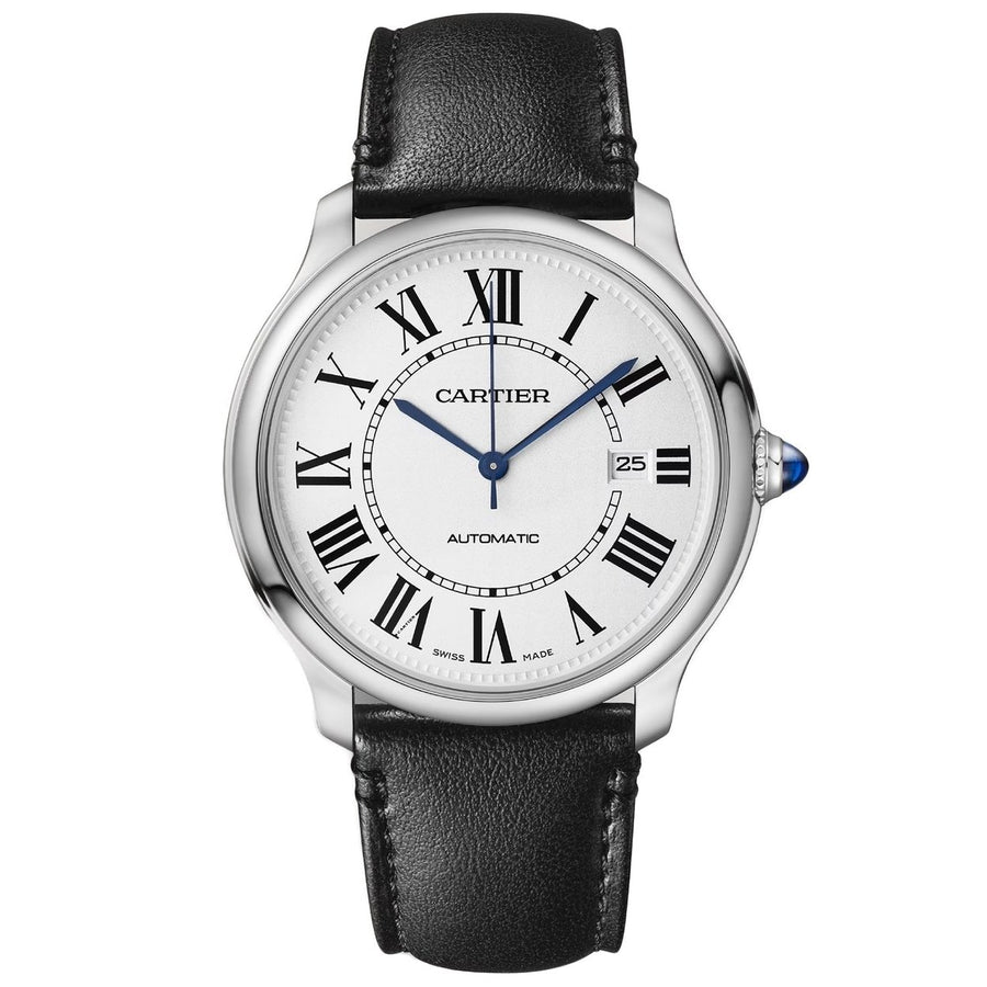 Cartier Mens Ronde Silver Dial Watch - WSRN0032 Image 1