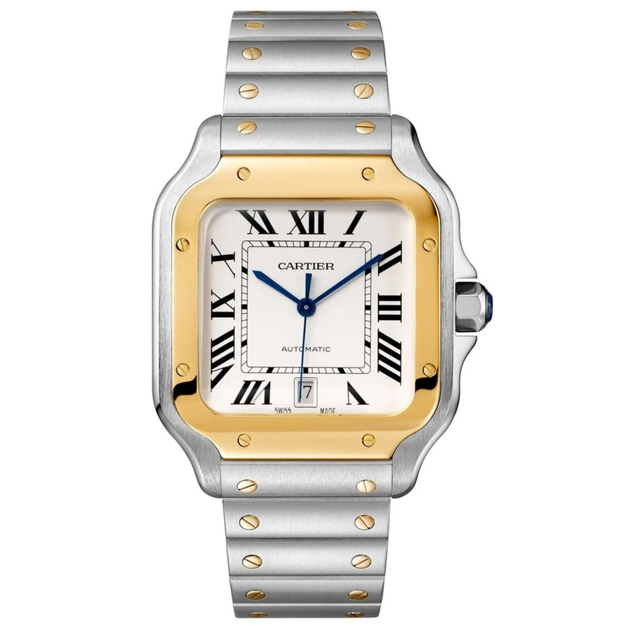 Cartier Mens Santos Silver Dial Watch - W2SA0016 Image 1