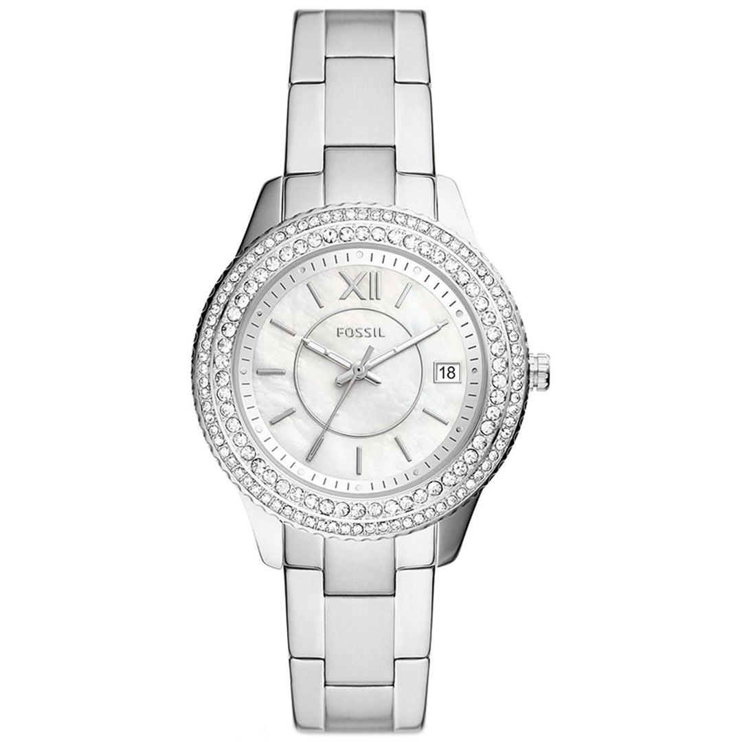 Fossil Womens Stella Silver Dial Watch - ES5130 Image 1