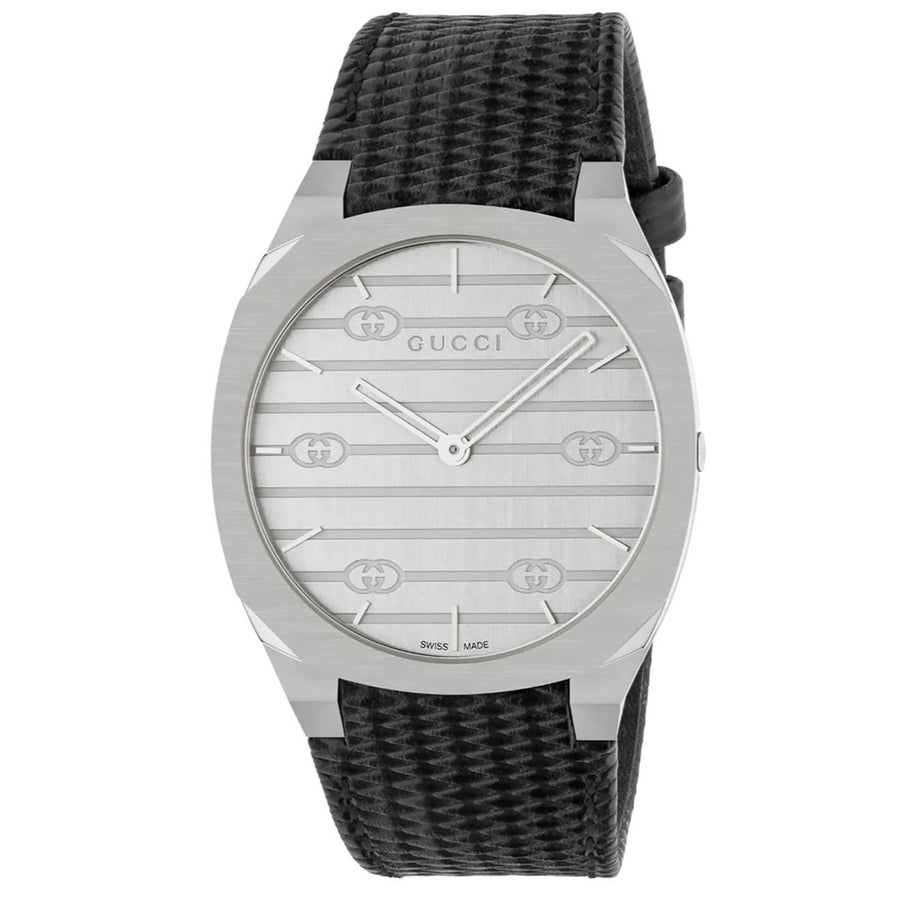 Gucci Womens 25H Silver Dial Watch - YA163419 Image 1