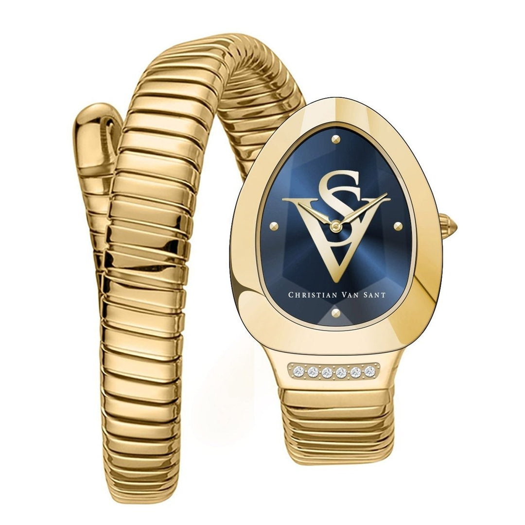 Christian Van Sant Womens Naga Blue Dial Watch - CV0872 Image 1