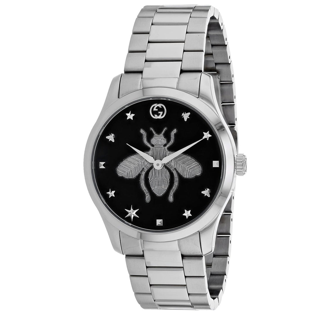 Gucci Womens Timeless Black Dial Watch - YA1264136 Image 1