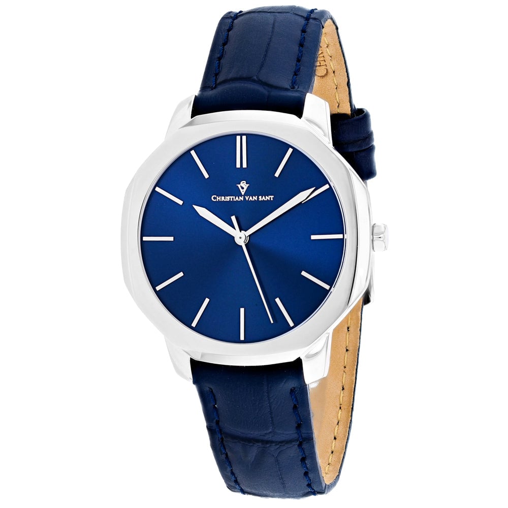 Christian Van Sant Womens Octave Slim Blue Dial Watch - CV0502 Image 1