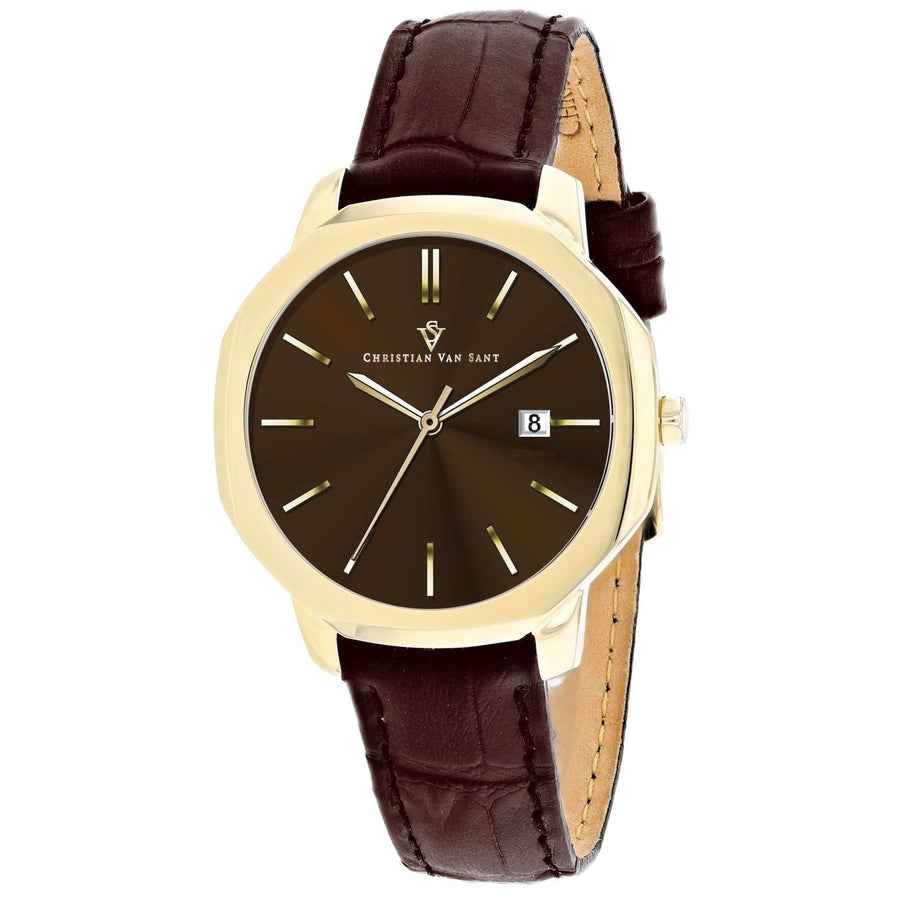 Christian Van Sant Womens Octave Slim Brown Dial Watch - CV0507 Image 1