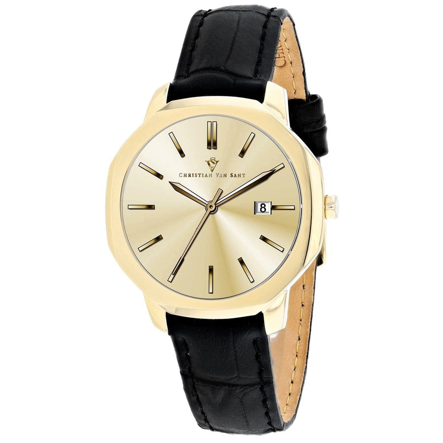 Christian Van Sant Womens Octave Slim Gold Dial Watch - CV0508 Image 1