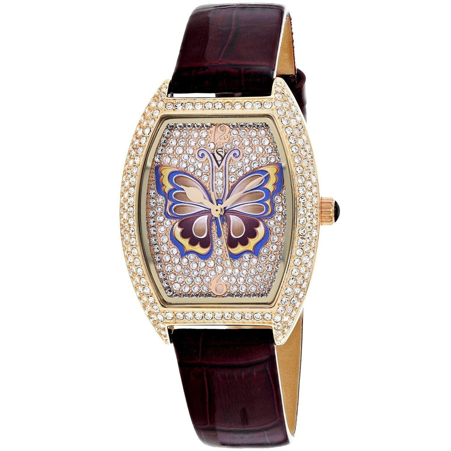 Christian Van Sant Womens Papillon Gold Dial Watch - CV4874P Image 1