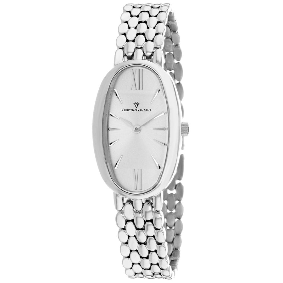 Christian Van Sant Womens Lucia Silver Dial Watch - CV1810 Image 1