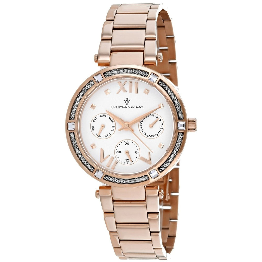 Christian Van Sant Womens Sienna White Dial Watch - CV1824 Image 1