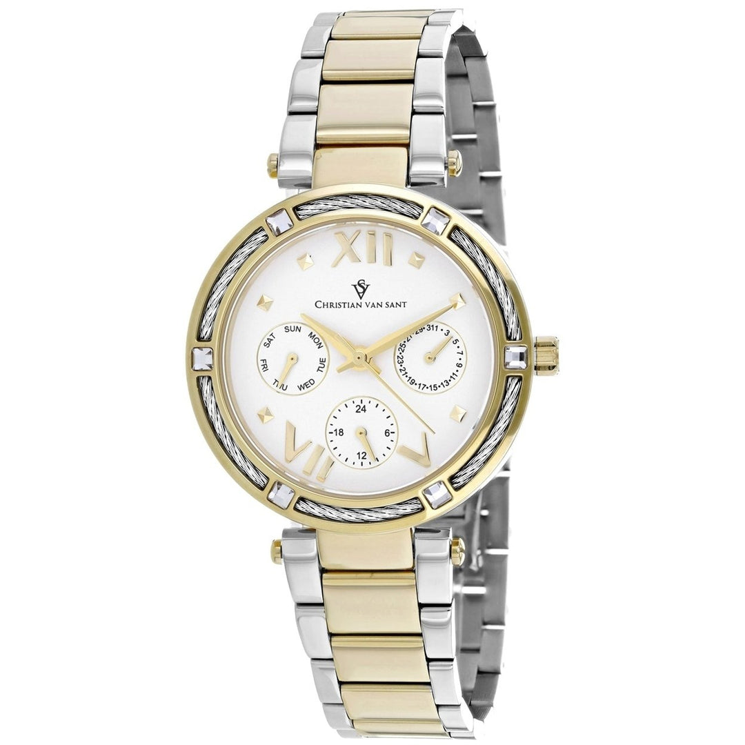 Christian Van Sant Womens Sienna White Dial Watch - CV1823 Image 1