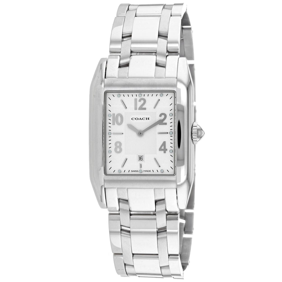 Coach Mens Commerce Root White Dial Watch - 14600490 Image 1