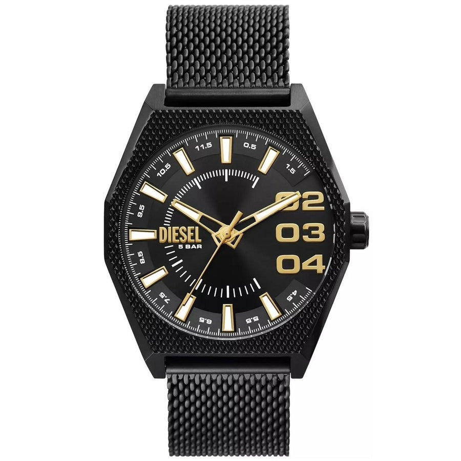 Diesel Mens Scraper Black Dial Watch - DZ2194 Image 1