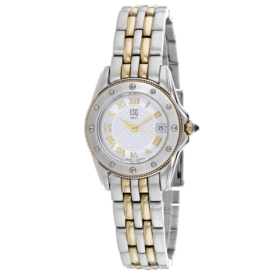 ESQ Womens Two-Tone Silver and Gold Silver Dial Watch - 7100599 Image 1