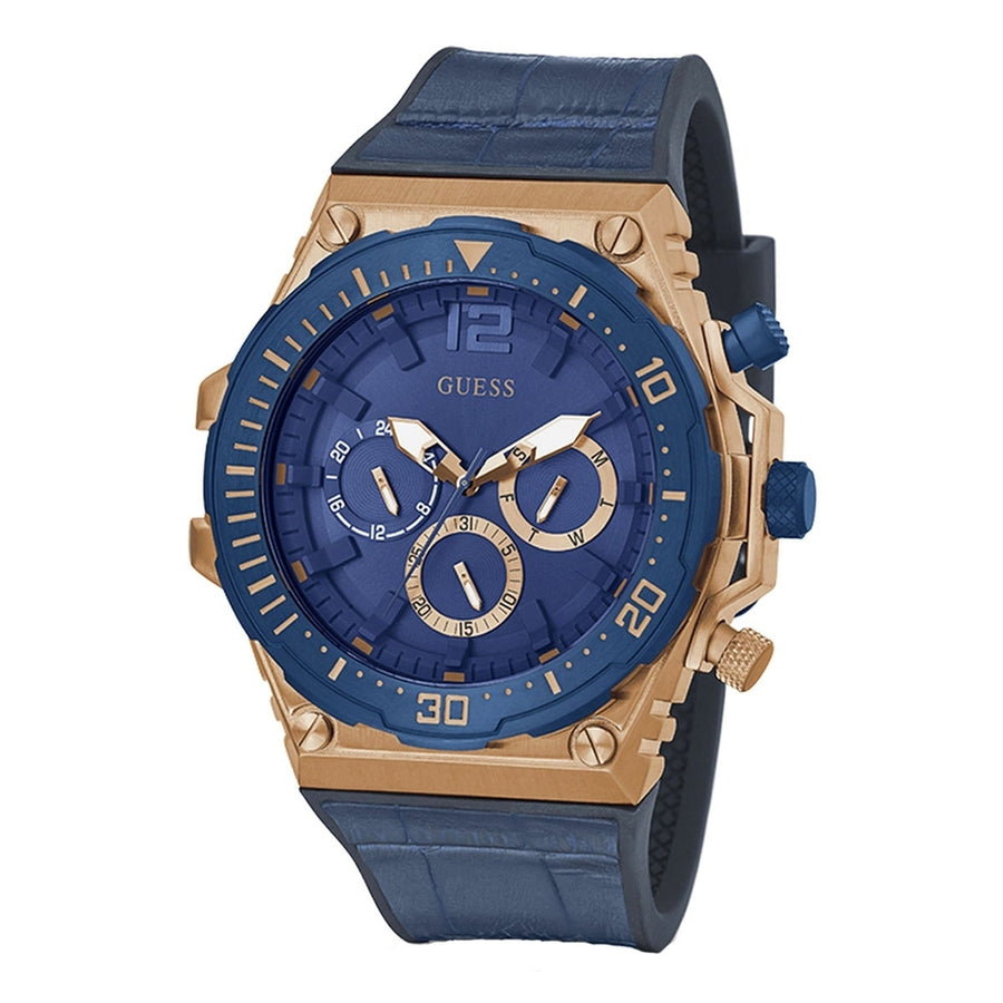 Guess Mens Classic Blue Dial Watch - GW0326G1 Image 1