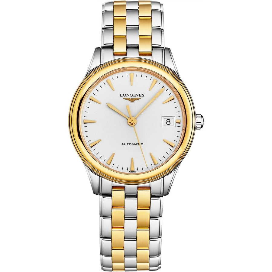 Longines Mens Flagship White Dial Watch - L47743227 Image 1