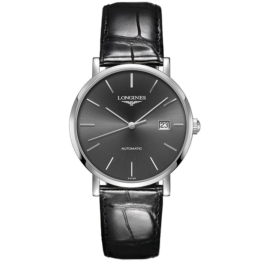 Longines Mens Elegant Grey Dial Watch - L49104722 Image 1