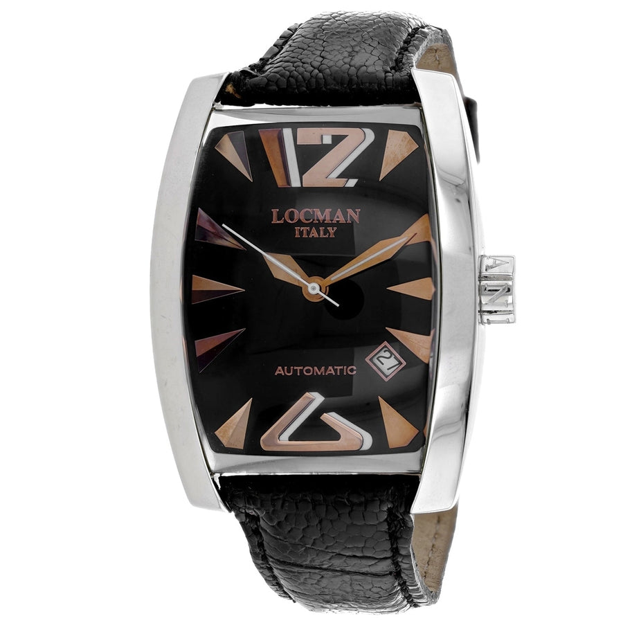 Locman Mens Classic Black Dial Watch - 150BKGN Image 1