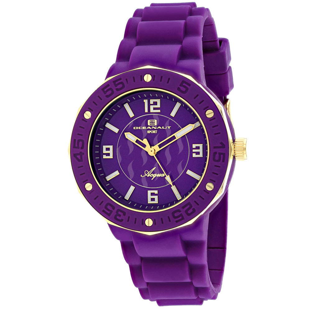 Oceanaut Womens Acqua Purple Dial Watch - OC0224 Image 1