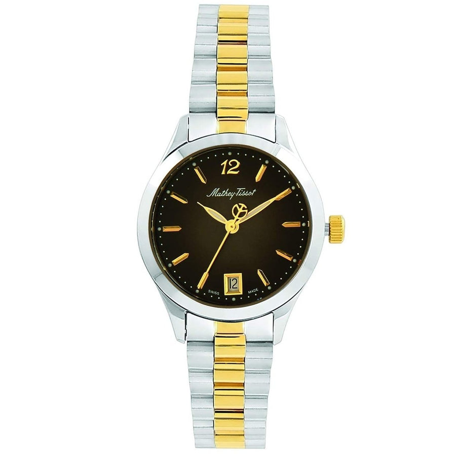 Mathey Tissot Womens Urban Black Dial Watch - D411MBN Image 1