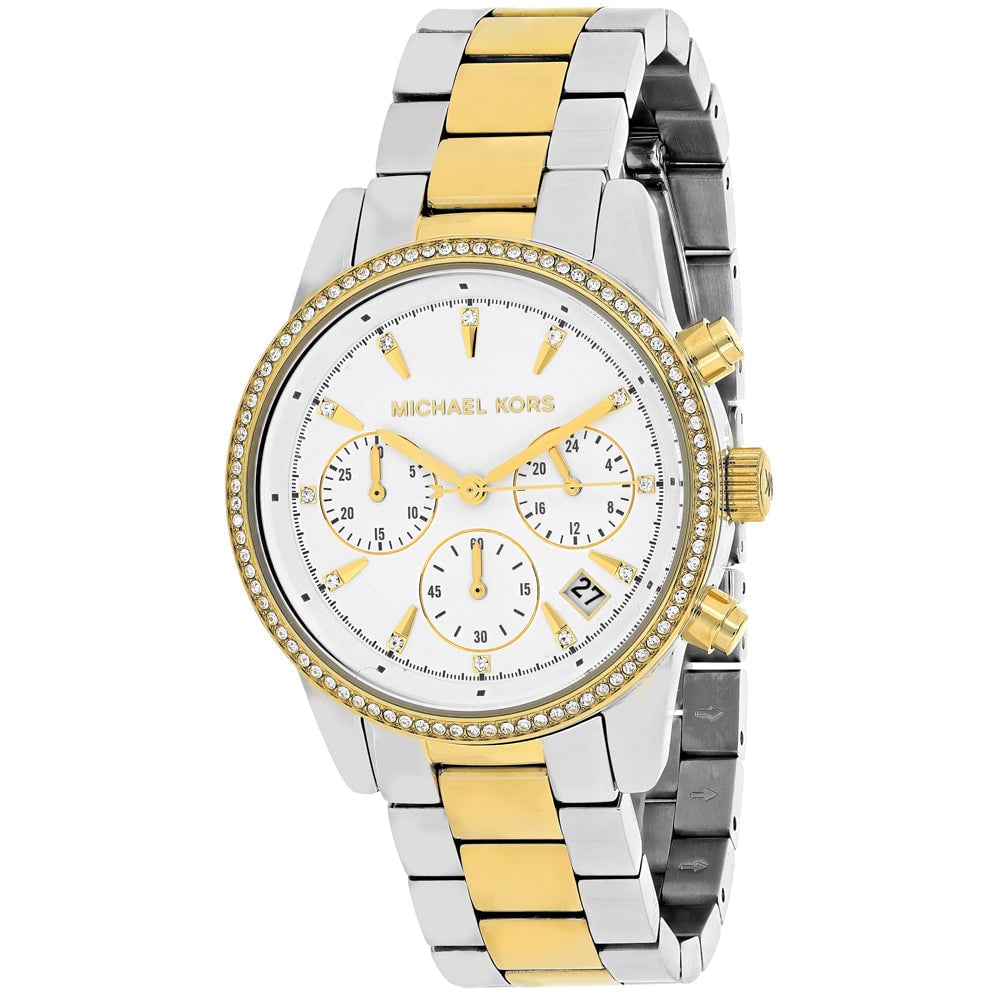 Michael Kors Womens Ritz White Dial Watch - MK6474 Image 1