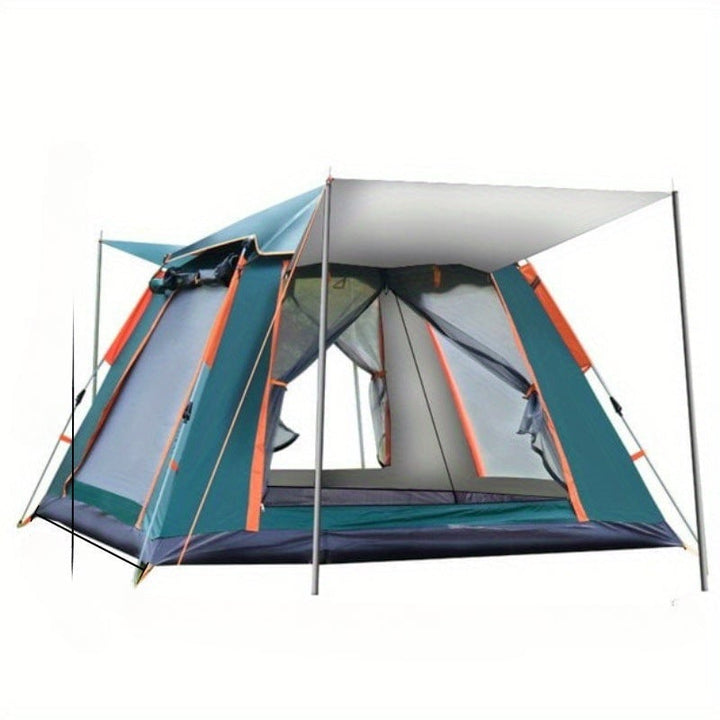 2-3 Person Camping Tent Outdoor Foldable Waterproof Tent with 2 Mosquito Nets Windows Carrying Bag for Hiking Climbing Image 1