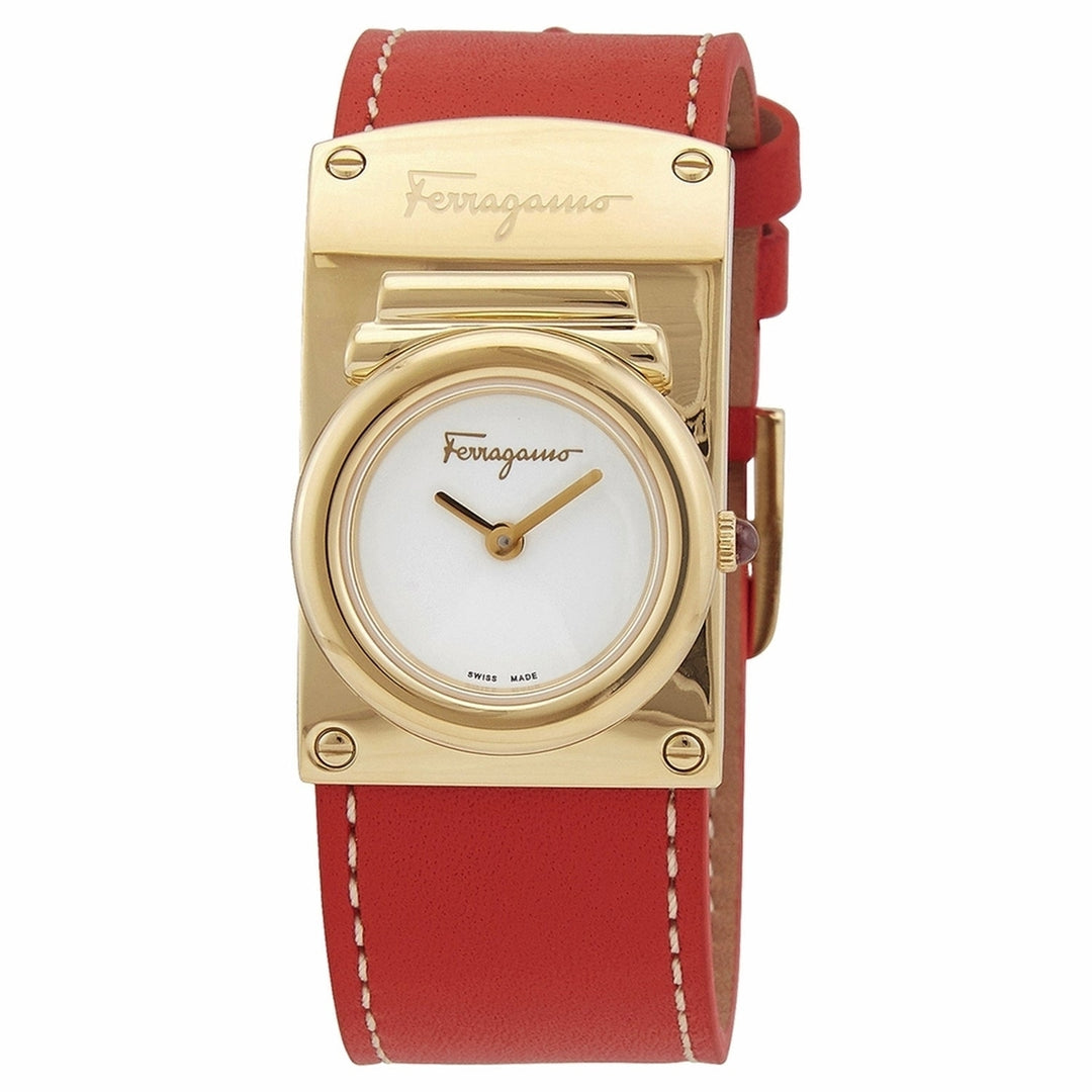 Salvatore Ferragamo Womens Boxyz White Dial Watch - SFHS00420 Image 1