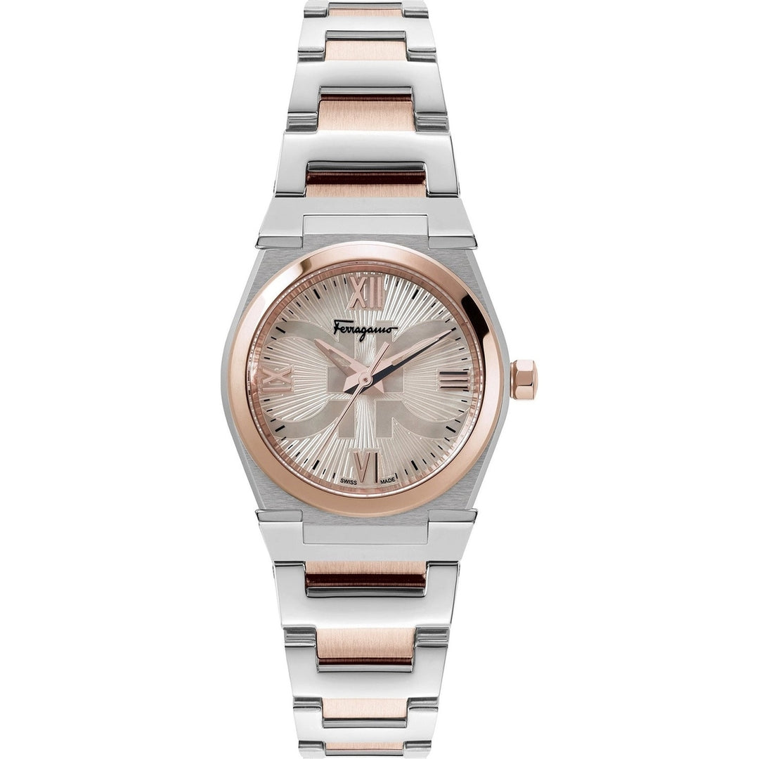 Salvatore Ferragamo Womens Vega Rose Dial Watch - SFYG00221 Image 1