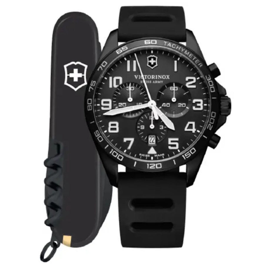 Victorinox Mens Fieldforce Black Dial Watch - 241926.1 Image 1