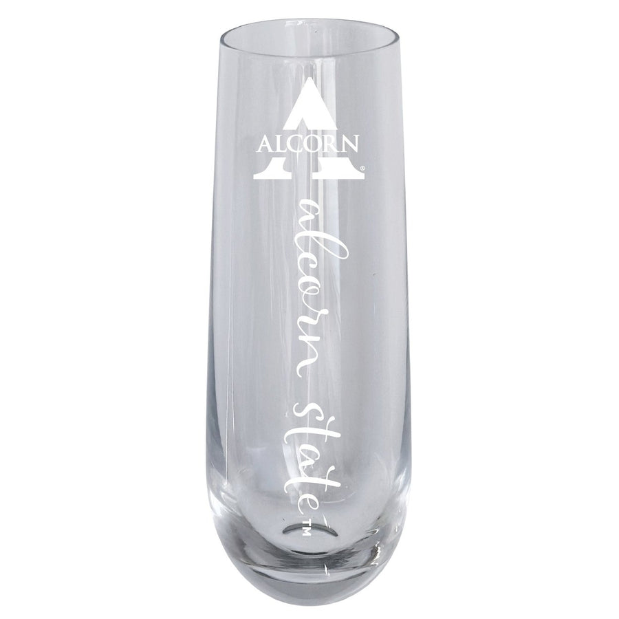 Alcorn State Braves 10oz Engraved Champagne Flute Officially Licensed Collegiate Product Image 1