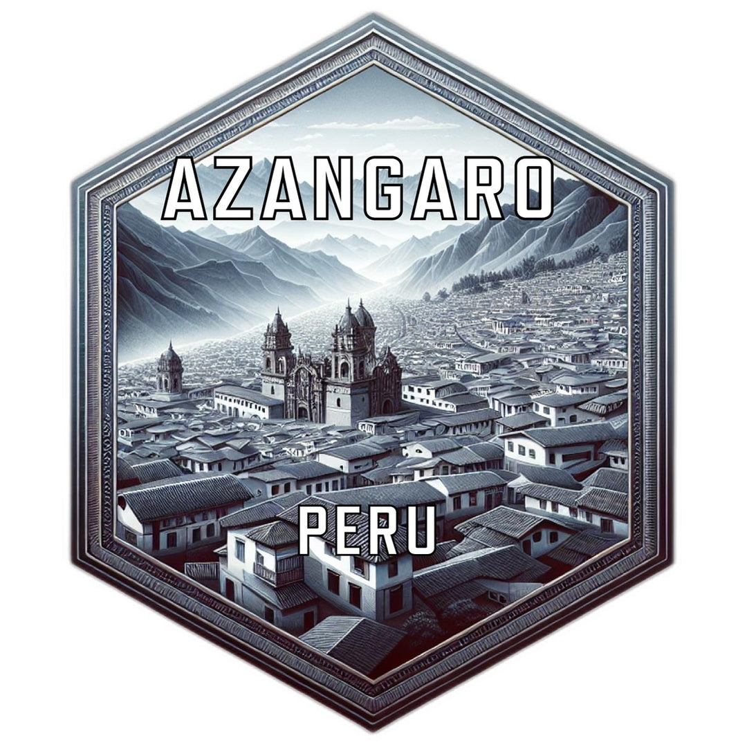 Azangaro Peru Souvenir Travel Destination Die Cut Hexagon Fridge Magnet Image 1