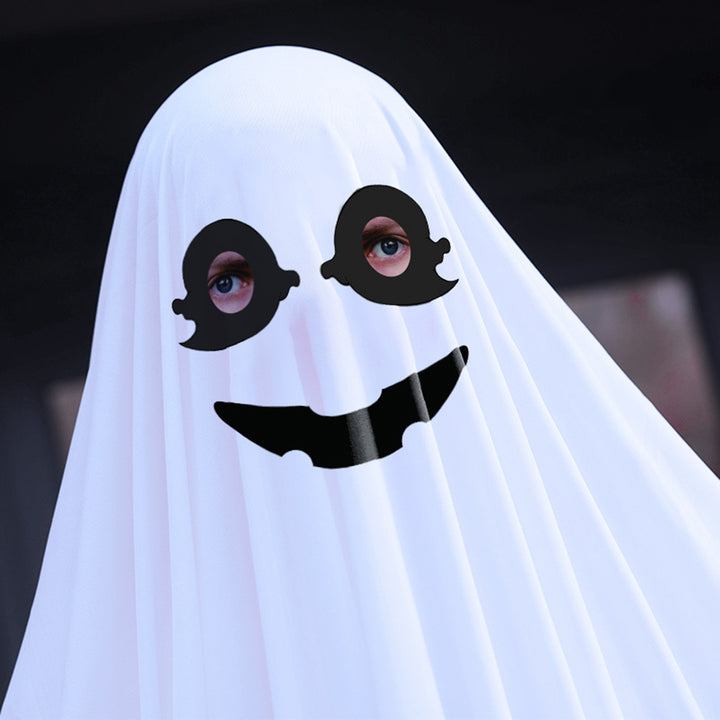 Halloween Ghost Cloak Boo White Ghost Cape Spooky Children Trick-or-Treat Dress Up Costume Cosplay Party Outfit for Boys Image 11