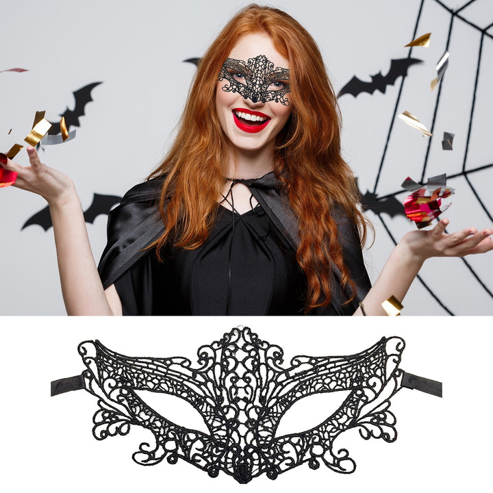 Lace Mask Breathable Thin Masquerade Mask Half Face Sexy Lace Mask for Party Proms Carnival Halloween Cosplay Image 11