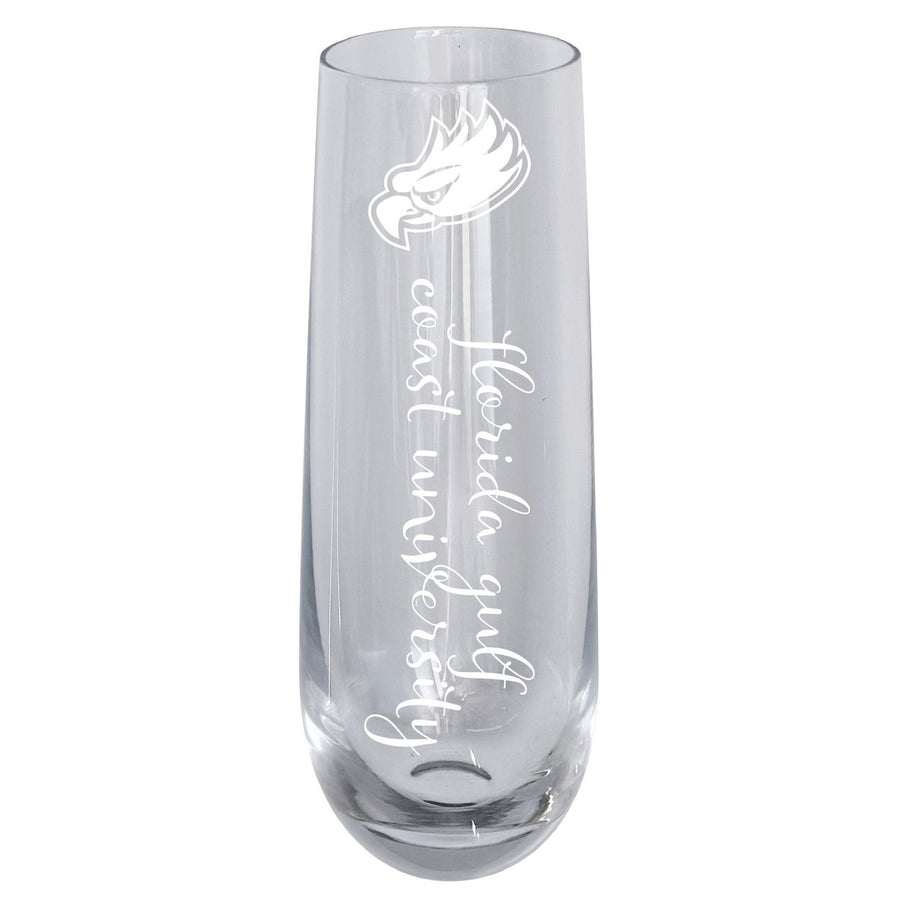 Florida Gulf Coast Eagles 10oz Engraved Champagne Flute Officially Licensed Collegiate Product Image 1