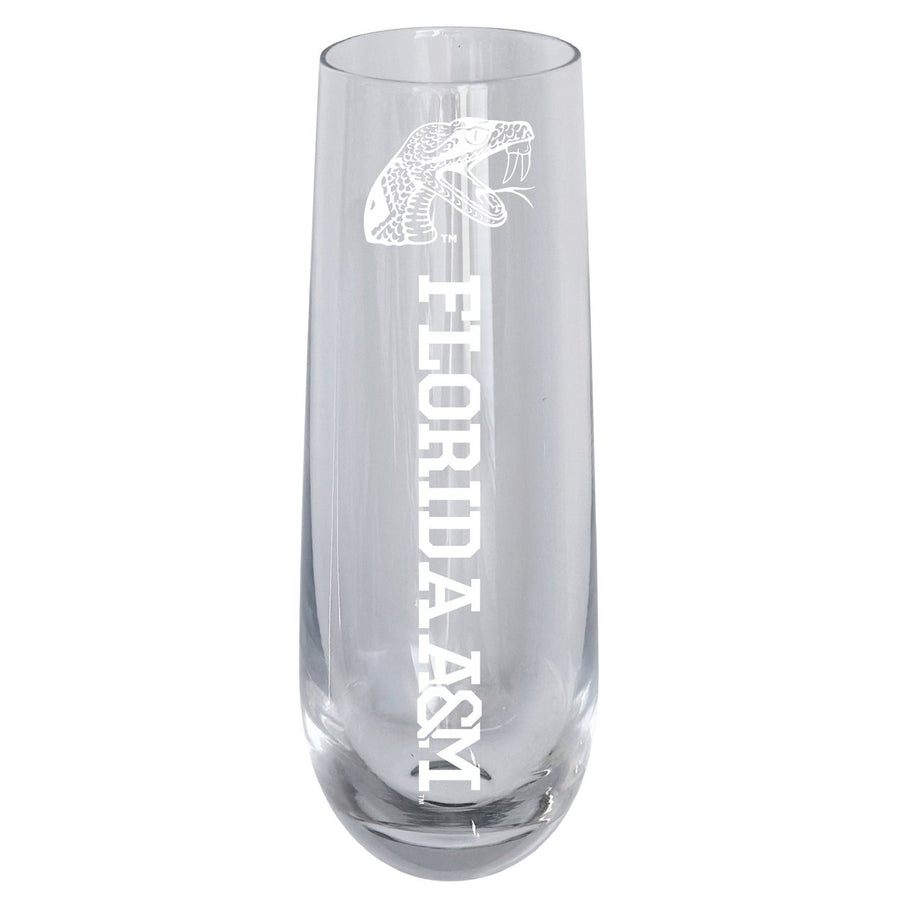 Florida AandM Rattlers 10oz Engraved Champagne Flute Officially Licensed Collegiate Product Image 1