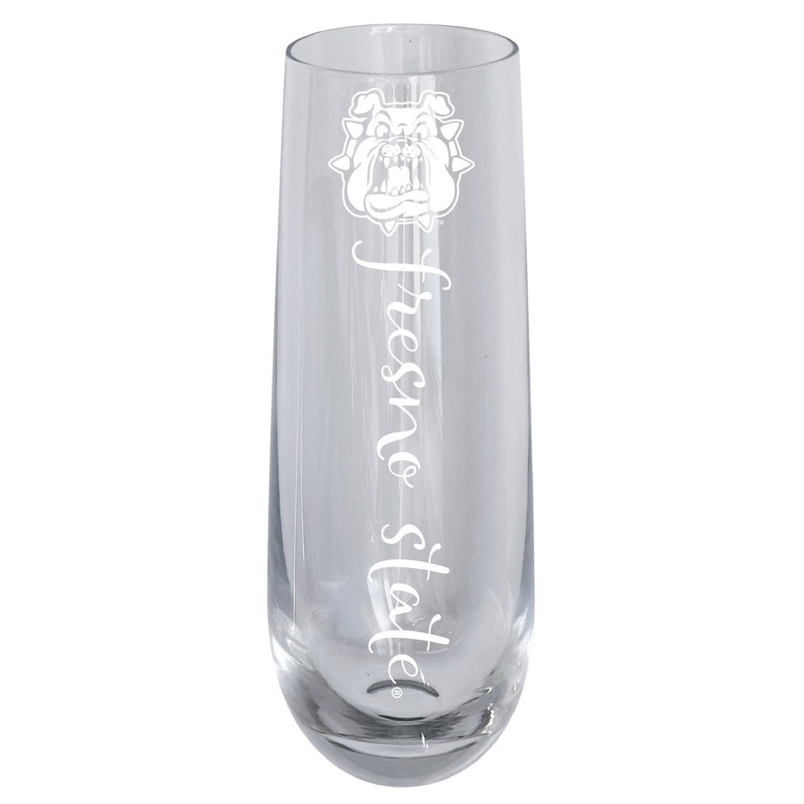 Fresno State Bulldogs 10oz Engraved Champagne Flute Officially Licensed Collegiate Product Image 1