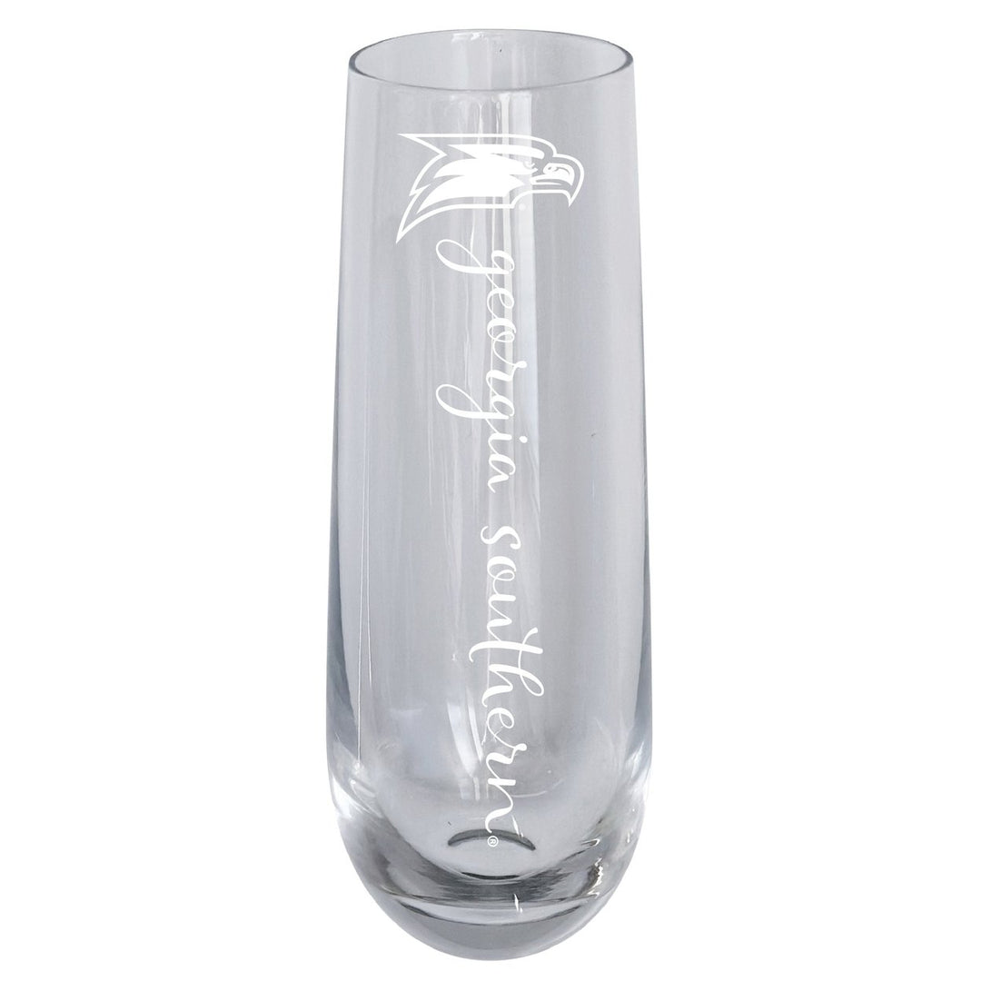 Georgia Southern Eagles 10oz Engraved Champagne Flute Officially Licensed Collegiate Product Image 1