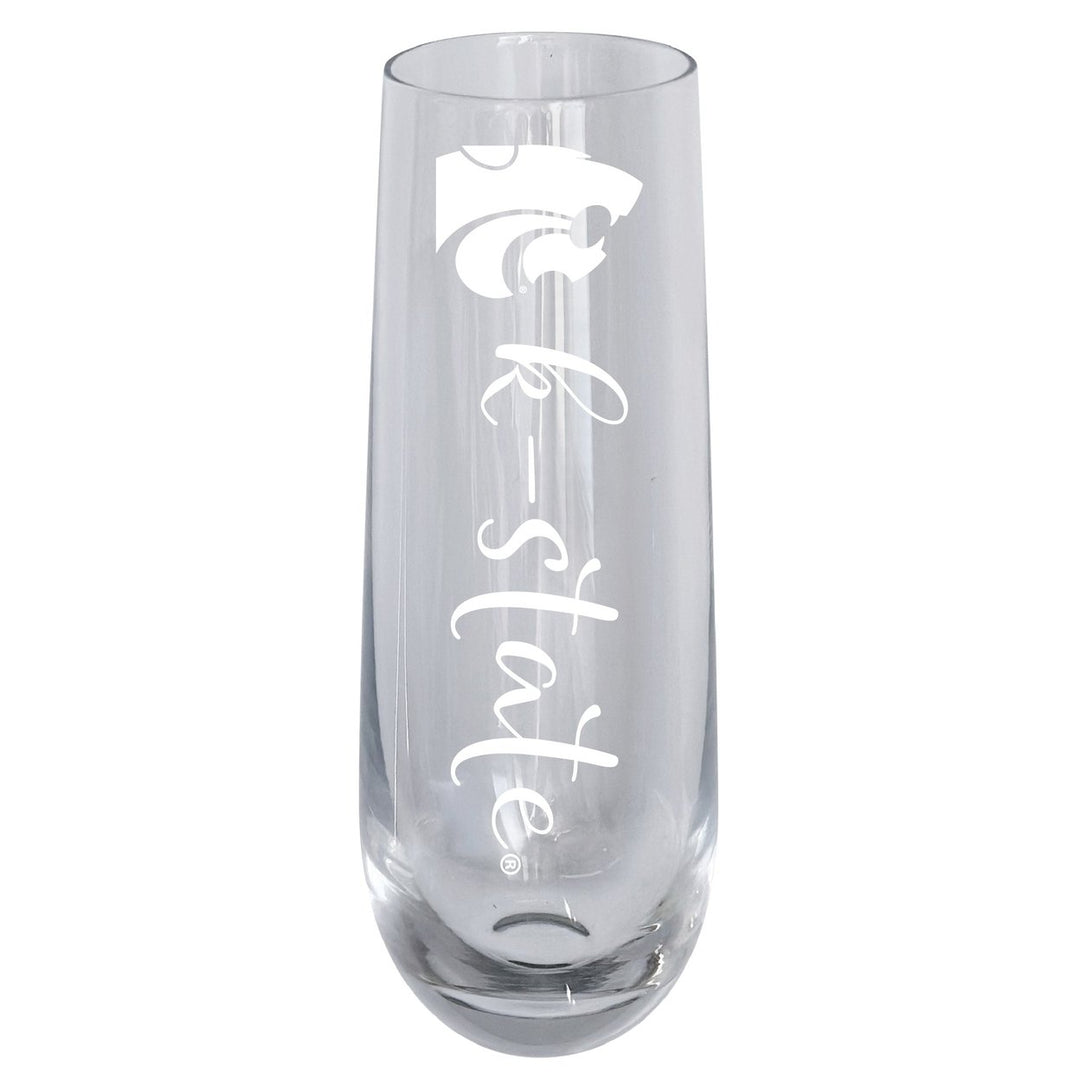 Kansas State Wildcats 10oz Engraved Champagne Flute Officially Licensed Collegiate Product Image 1