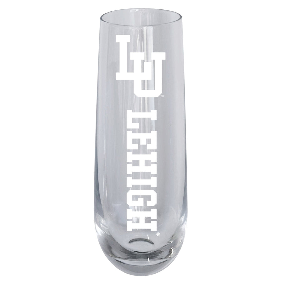 Lehigh University Mountain Hawks 10oz Engraved Champagne Flute Officially Licensed Collegiate Product Image 1