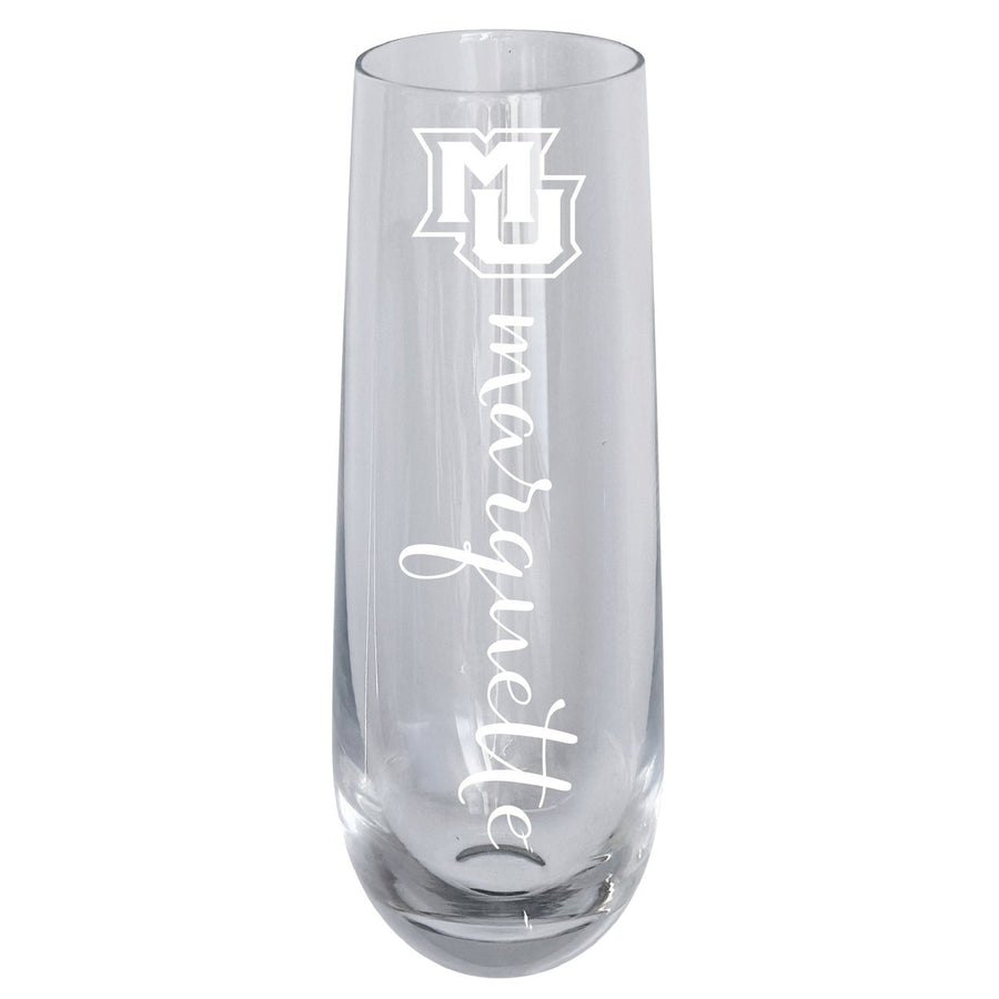 Marquette Golden Eagles 10oz Engraved Champagne Flute Officially Licensed Collegiate Product Image 1