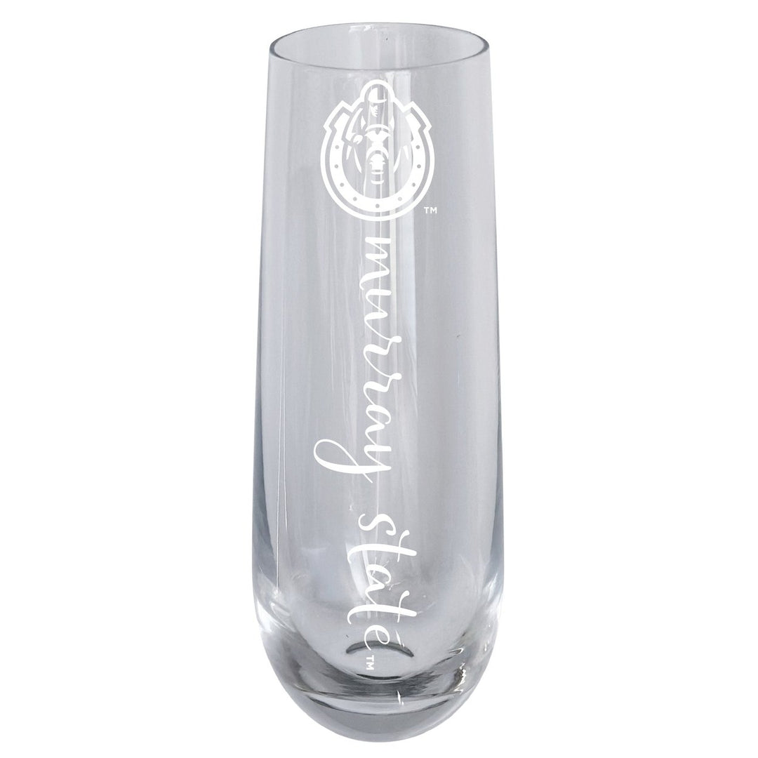 Murray State University 10oz Engraved Champagne Flute Officially Licensed Collegiate Product Image 1