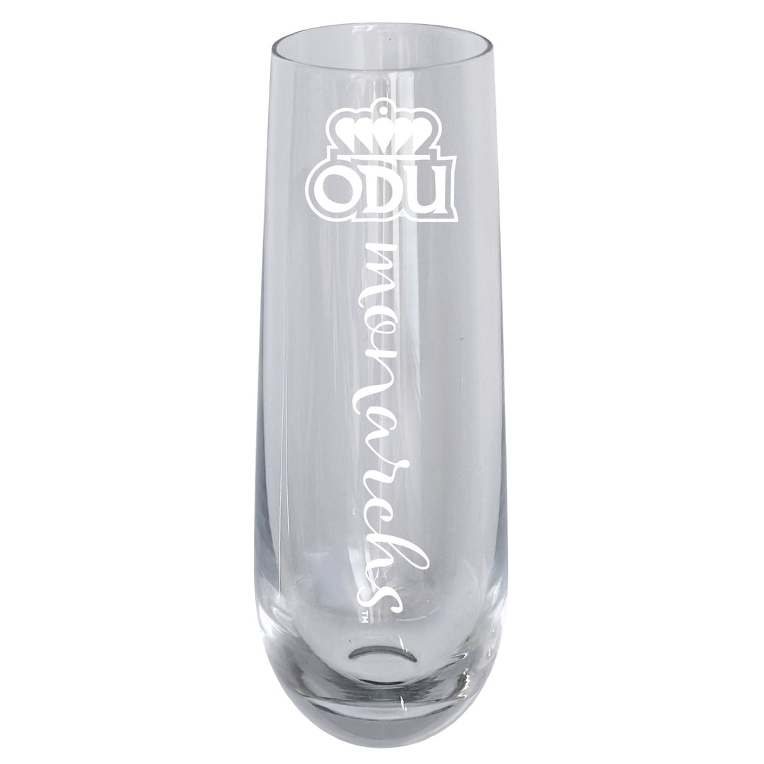 Old Dominion Monarchs 10oz Engraved Champagne Flute Officially Licensed Collegiate Product Image 1