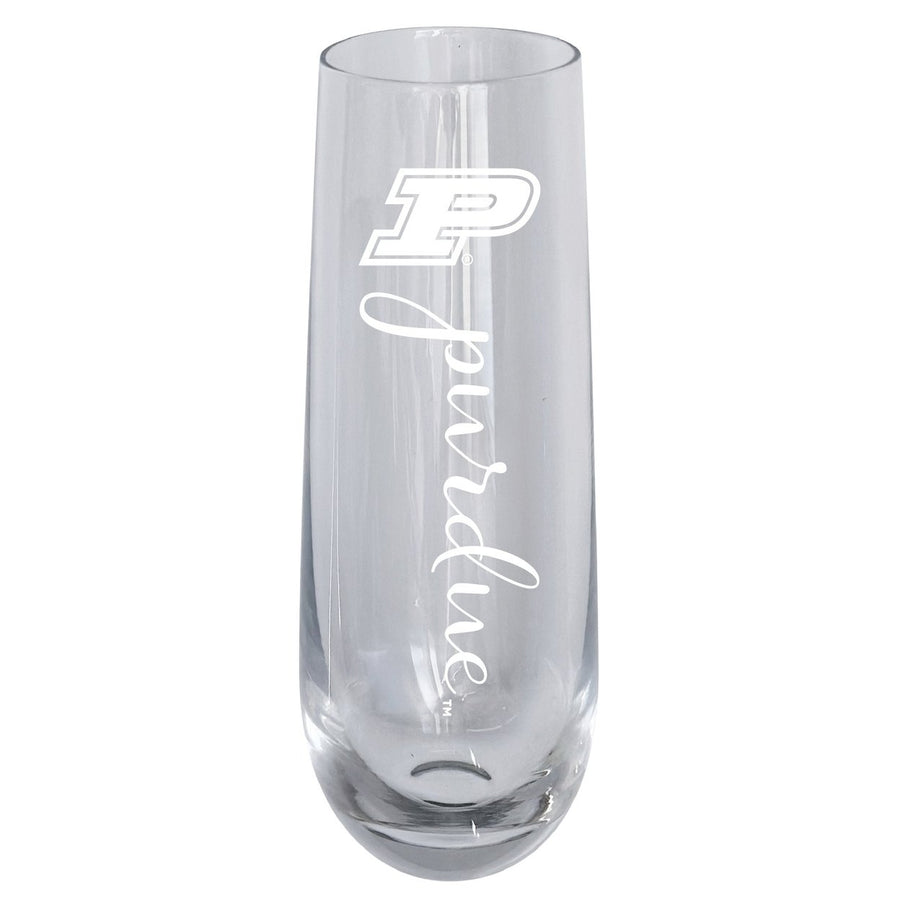 Purdue Boilermakers 10oz Engraved Champagne Flute Officially Licensed Collegiate Product Image 1